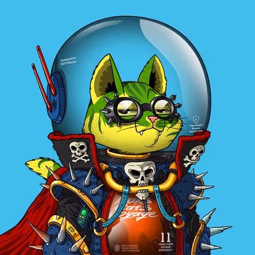 Mars Cat in Spacesuit #284