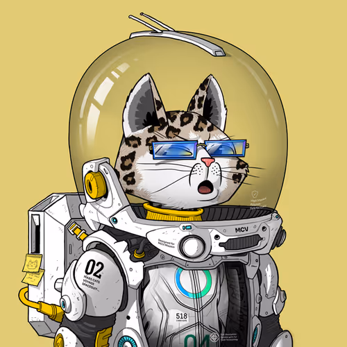 Mars Cat in Spacesuit #396