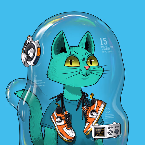 Mars Cat in Spacesuit #1585