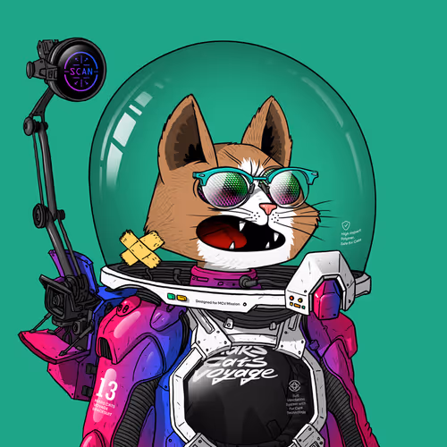 Mars Cat in Spacesuit #1393