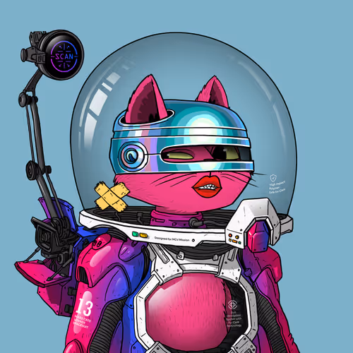 Mars Cat in Spacesuit #249