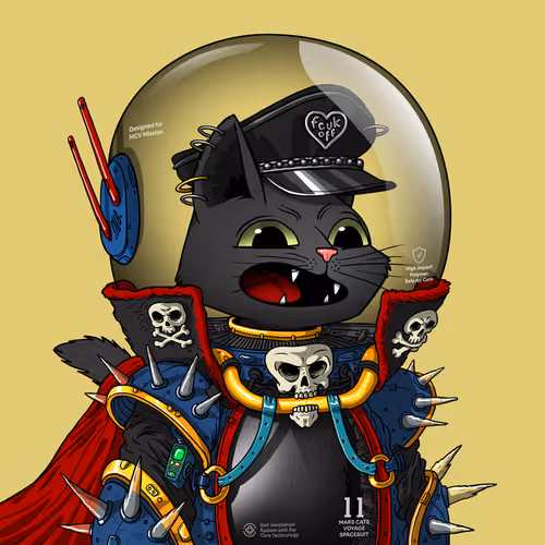 Mars Cat in Spacesuit #1155