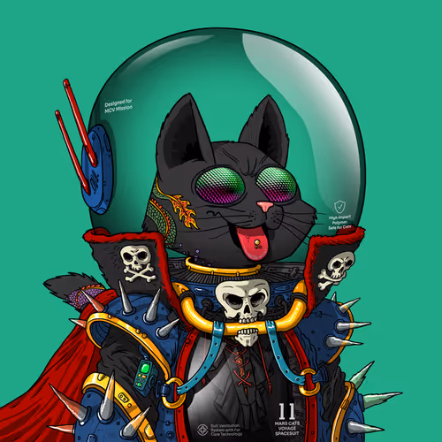 Mars Cat in Spacesuit #837