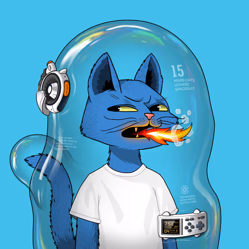 Mars Cat in Spacesuit #95