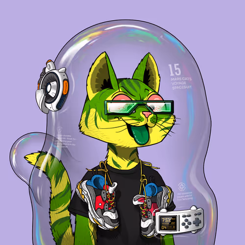 Mars Cat in Spacesuit #1376