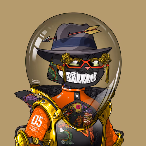 Mars Cat in Spacesuit #183
