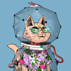 Mars Cat in Spacesuit #661