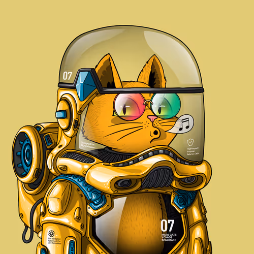 Mars Cat in Spacesuit #358