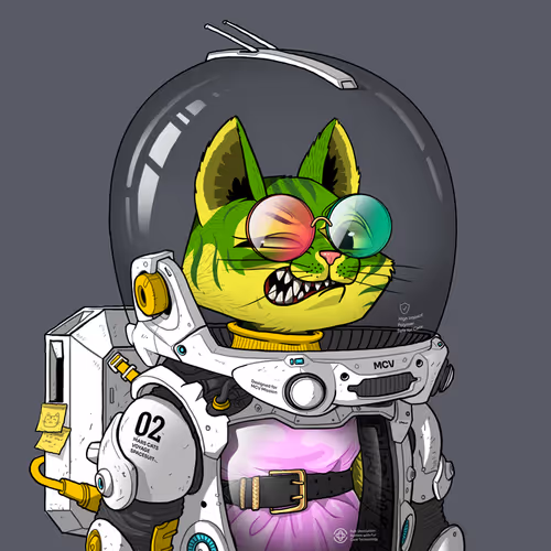 Mars Cat in Spacesuit #1858