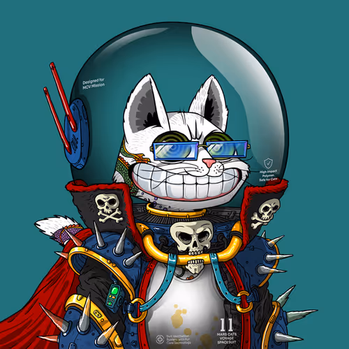 Mars Cat in Spacesuit #199