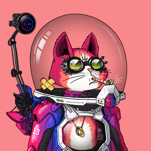 Mars Cat in Spacesuit #221