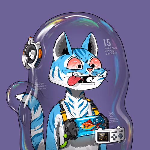 Mars Cat in Spacesuit #496