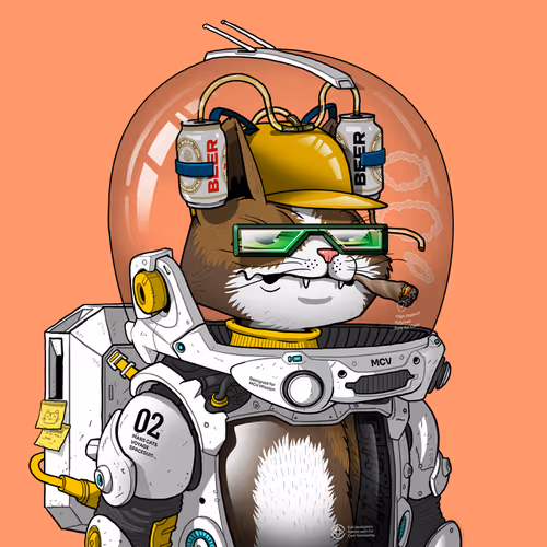 Mars Cat in Spacesuit #1624