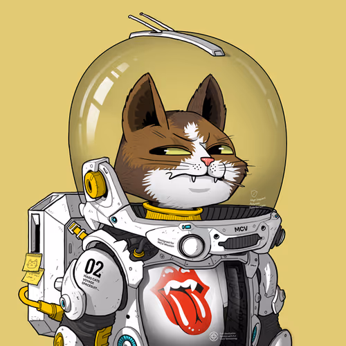 Mars Cat in Spacesuit #408