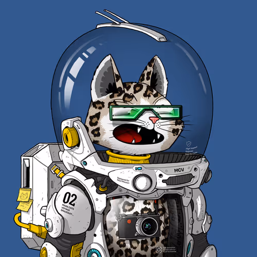 Mars Cat in Spacesuit #1117
