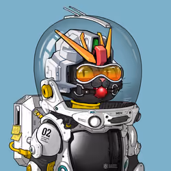 Mars Cat in Spacesuit #1404