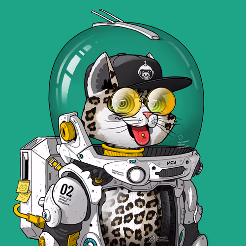 Mars Cat in Spacesuit #153