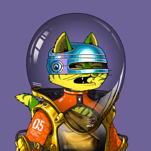 Mars Cat in Spacesuit #205