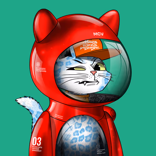 Mars Cat in Spacesuit #1502