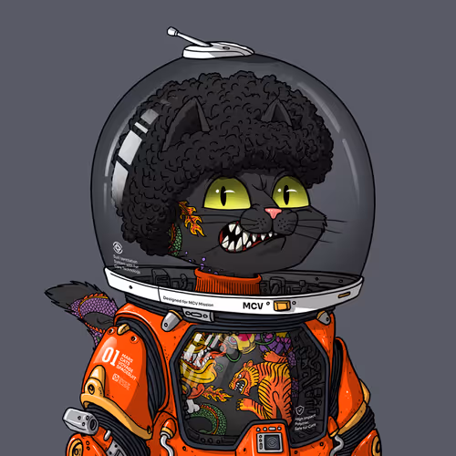 Mars Cat in Spacesuit #659