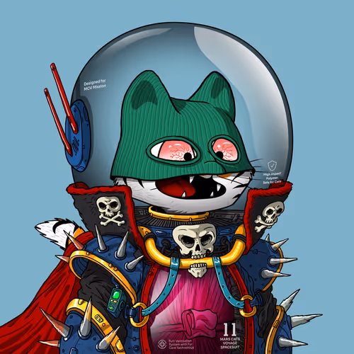 Mars Cat in Spacesuit #541