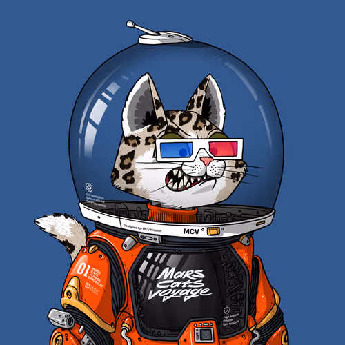 Mars Cat in Spacesuit #1518