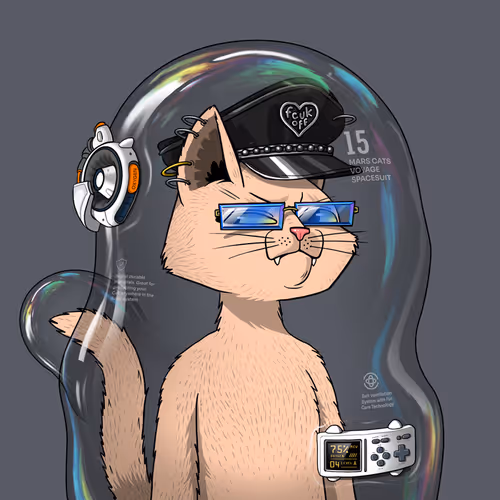Mars Cat in Spacesuit #1584