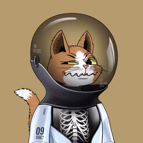 Mars Cat in Spacesuit #176
