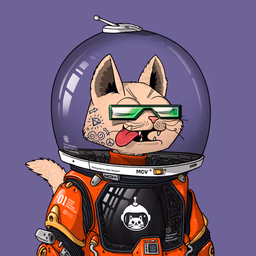 Mars Cat in Spacesuit #1084