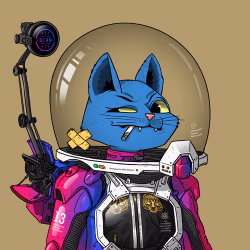 Mars Cat in Spacesuit #173