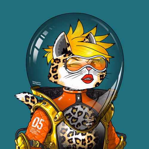 Mars Cat in Spacesuit #503