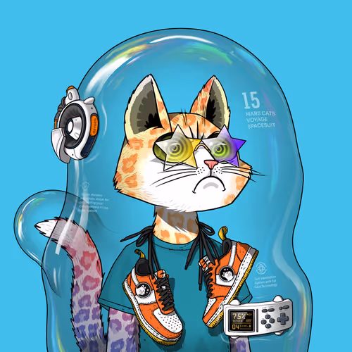 Mars Cat in Spacesuit #1494