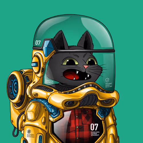 Mars Cat in Spacesuit #1789