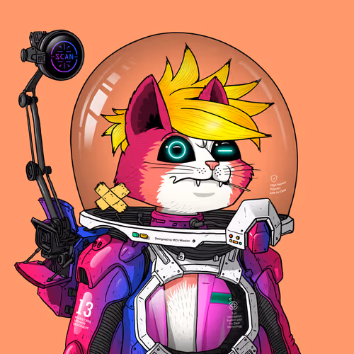 Mars Cat in Spacesuit #1752