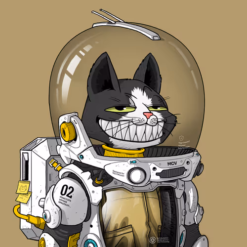 Mars Cat in Spacesuit #1653