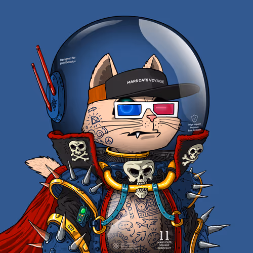 Mars Cat in Spacesuit #1374