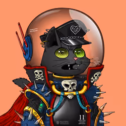 Mars Cat in Spacesuit #1496