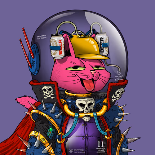 Mars Cat in Spacesuit #562