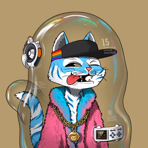 Mars Cat in Spacesuit #454
