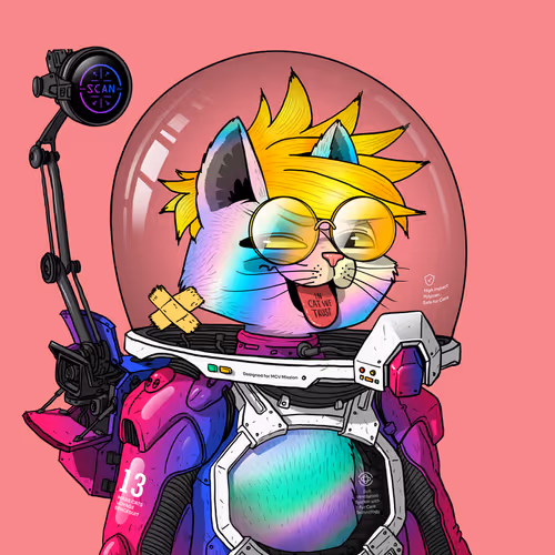 Mars Cat in Spacesuit #708