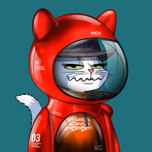 Mars Cat in Spacesuit #1111