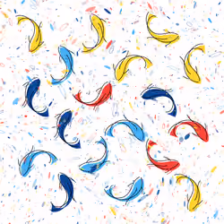 Colored Carp #2421