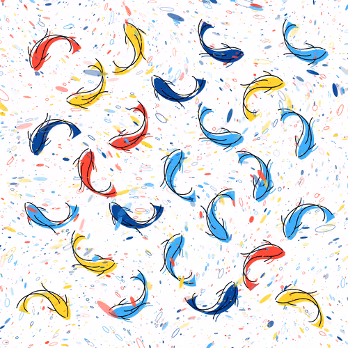 Colored Carp #3118
