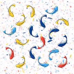 Colored Carp #2722