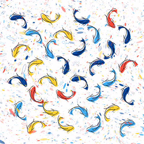 Colored Carp #4158