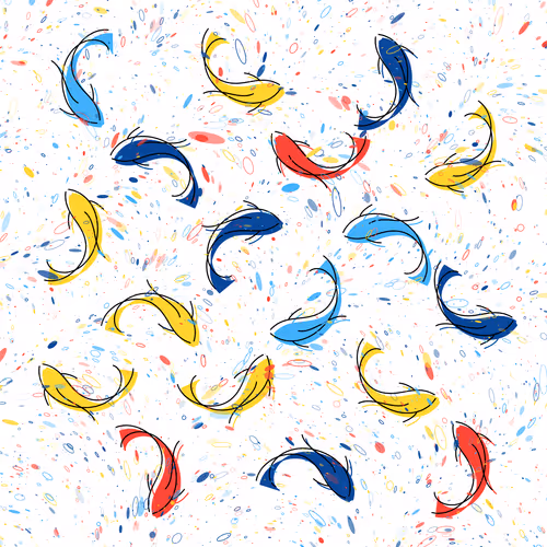 Colored Carp #7410