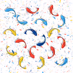 Colored Carp #4973