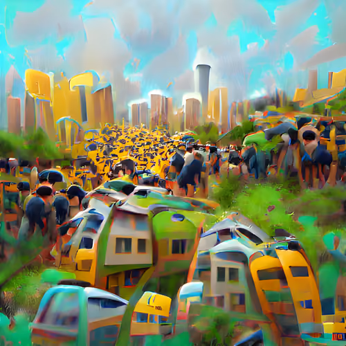 Overpopulated City