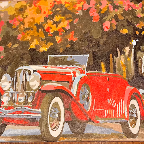 Old School freehand painting