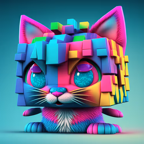 101 Cube Headed Cats
